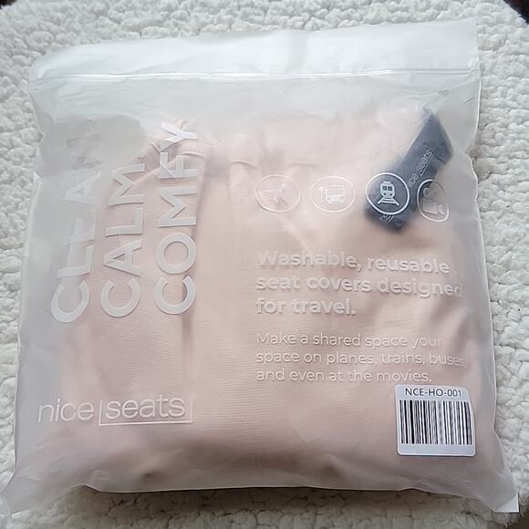 Light Pink Airplane Bus Train Seat Protector Nice Seats Washable Seat Cover - Picture 2 of 4